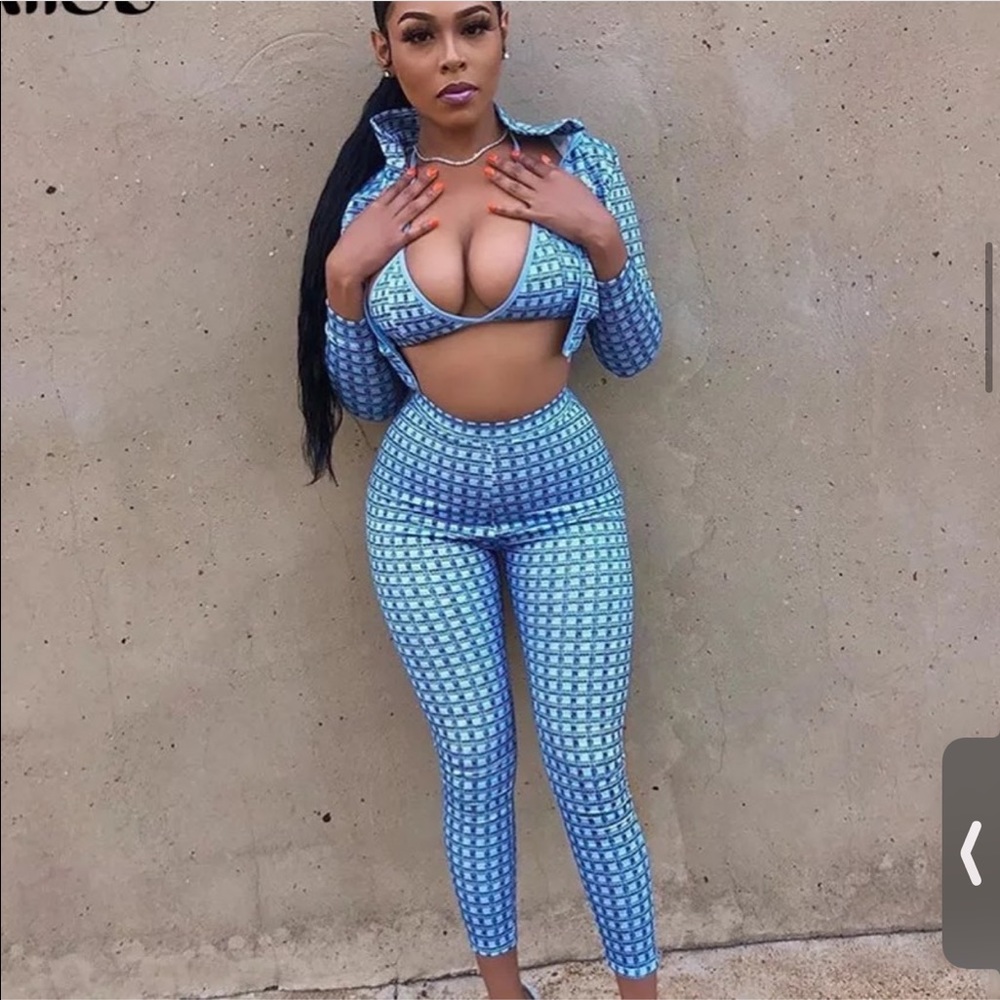 Blue 3 piece outfit
